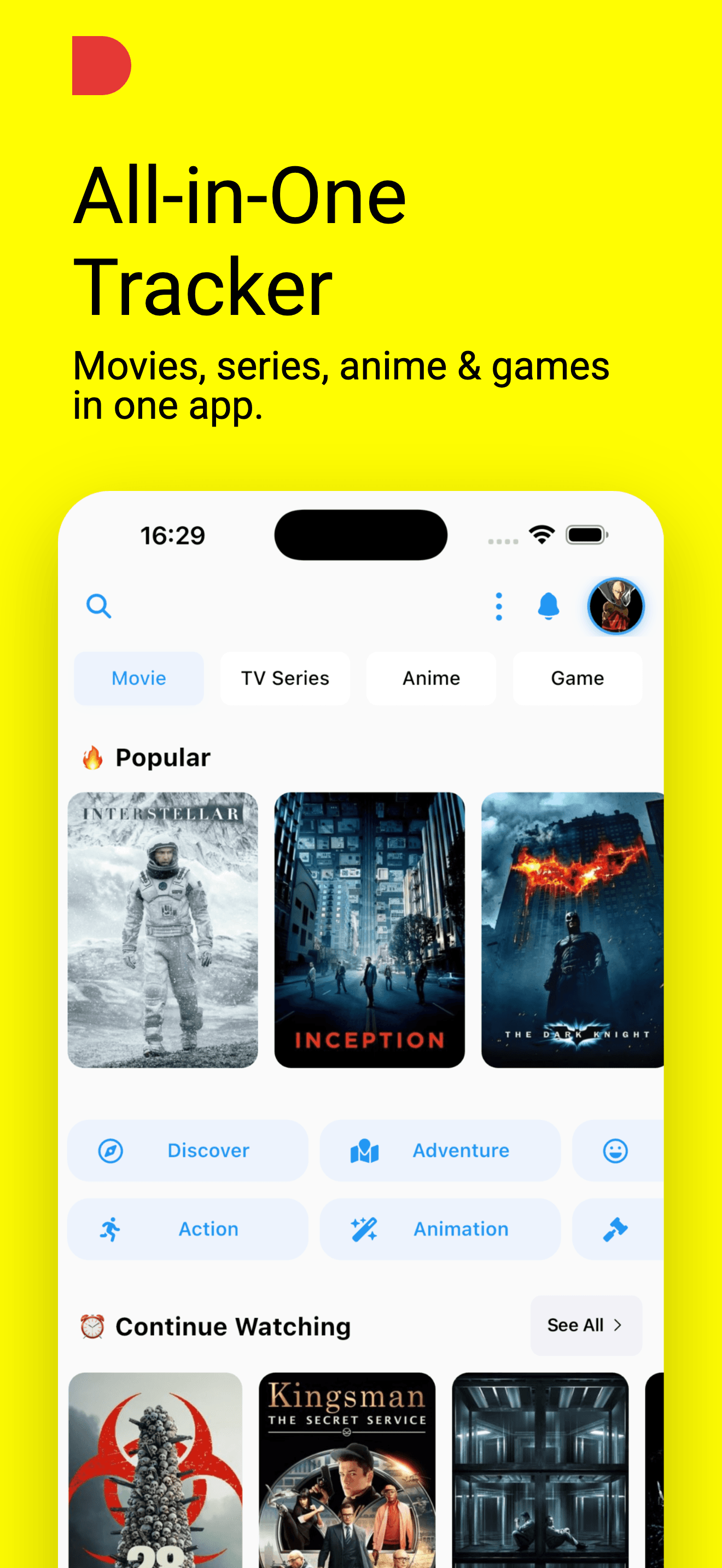 Watchlistfy App Screenshot 1