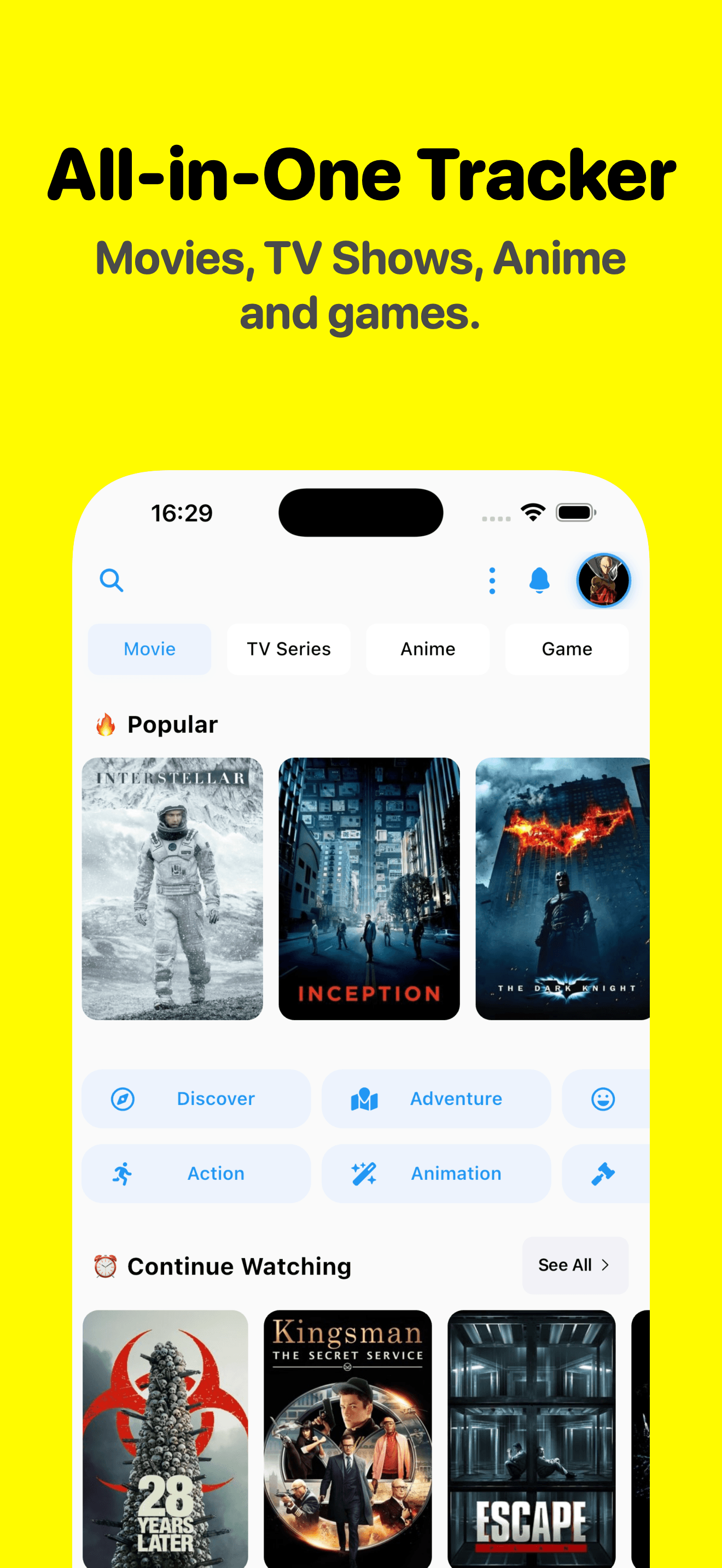 Watchlistfy App Screenshot 1
